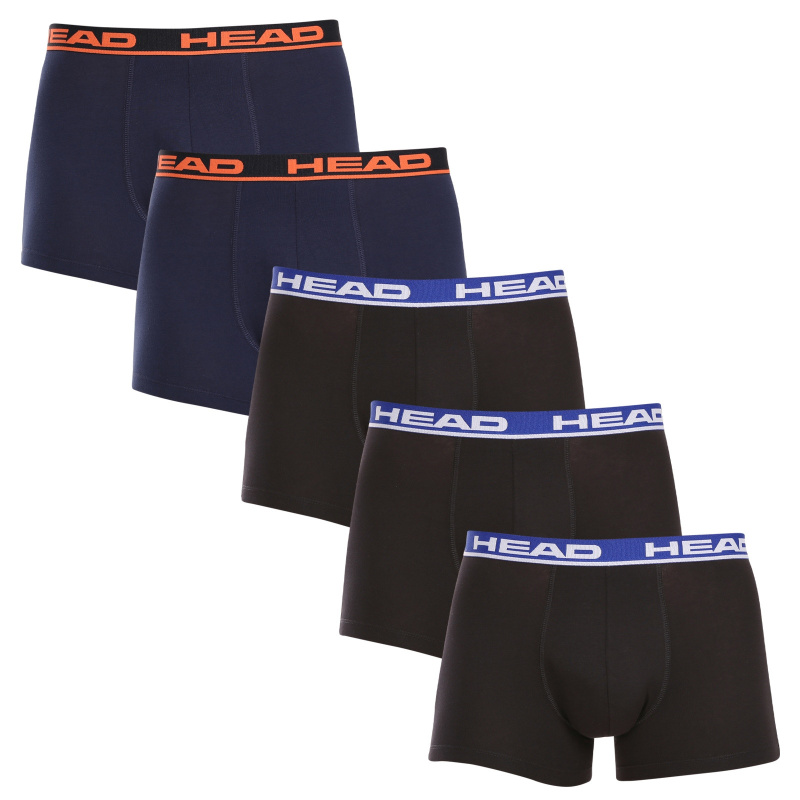 5PACK pánské boxerky HEAD vícebarevné (701203974 022) M, trenky / trenýrky