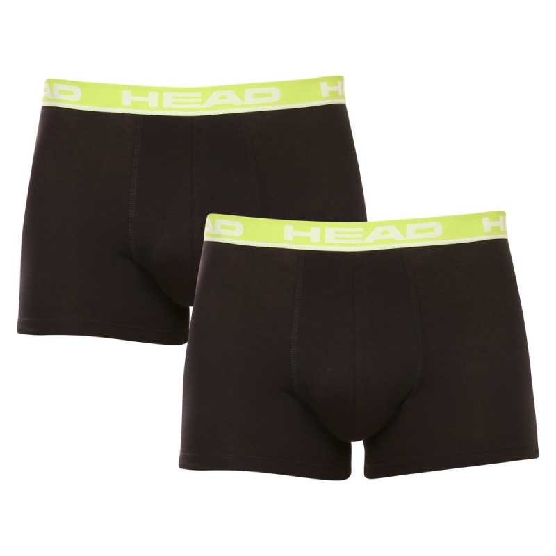 2PACK pánské boxerky HEAD černé (701202741 019) M, trenky / trenýrky
