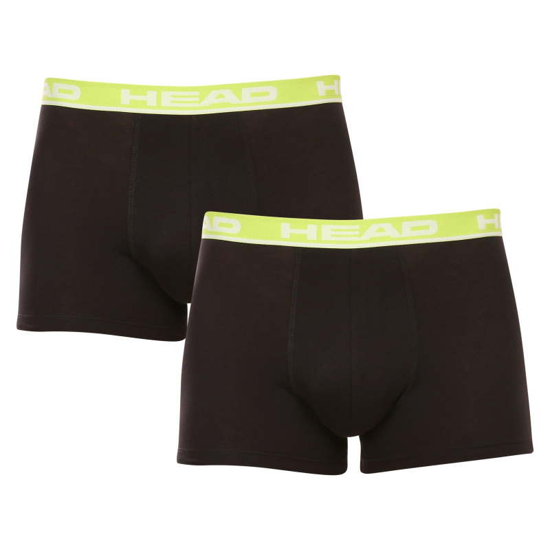 2PACK pánské boxerky HEAD černé (701202741 019) M, trenky / trenýrky