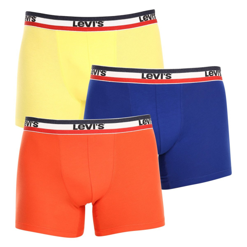 3PACK pánské boxerky Levis vícebarevné (100002870 010) M, trenky / trenýrky