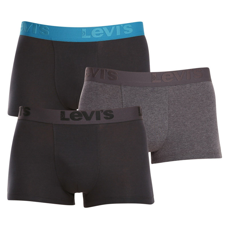 3PACK pánské boxerky Levis vícebarevné (905042001 023) M, trenky / trenýrky