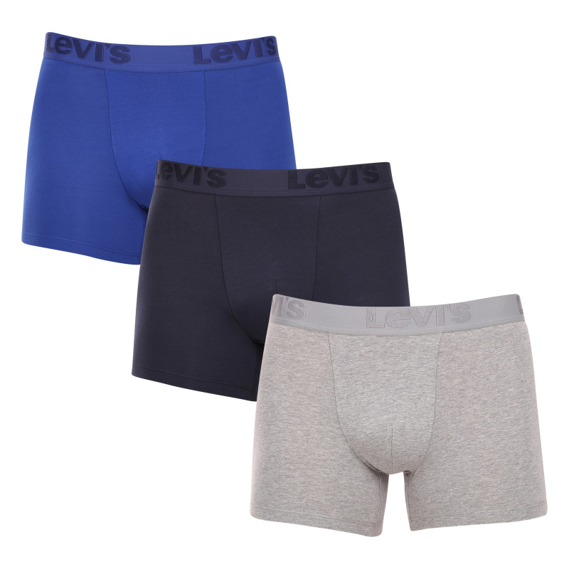 3PACK pánské boxerky Levis vícebarevné (905045001 022) M, trenky / trenýrky