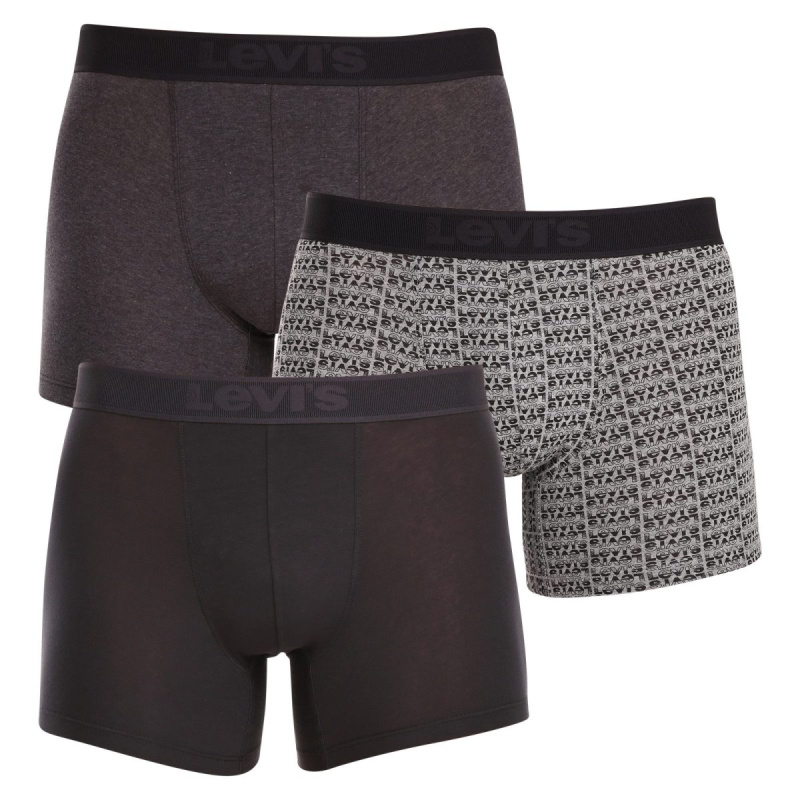 3PACK pánské boxerky Levis vícebarevné (701224660 001) M, trenky / trenýrky