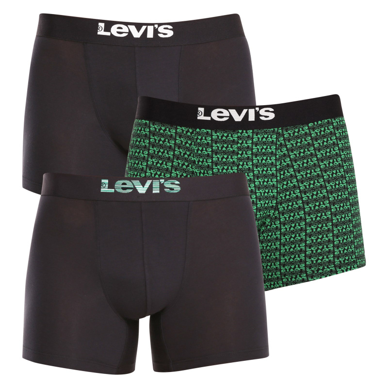 3PACK pánské boxerky Levis vícebarevné (701224664 001) M, trenky / trenýrky