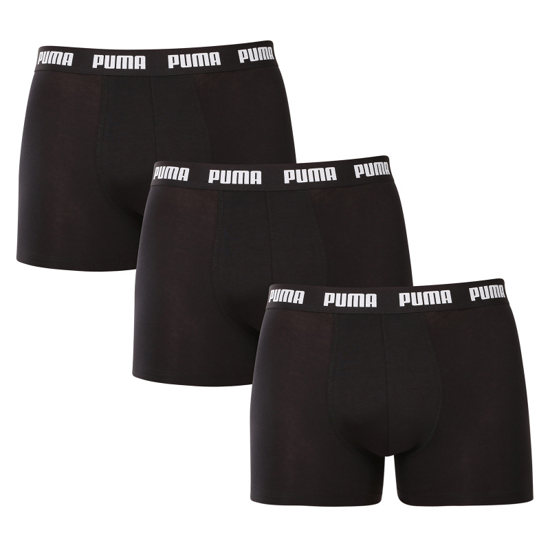 3PACK pánské boxerky Puma černé (701226820 001) XXL, trenky / trenýrky