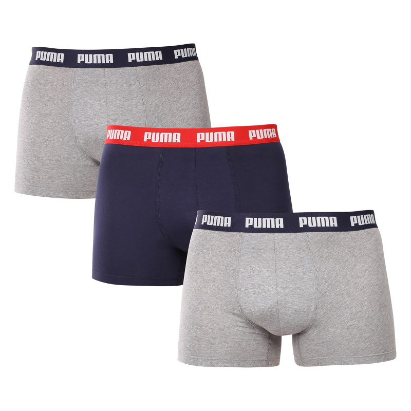 3PACK pánské boxerky Puma vícebarevné (701226820 005) L, trenky / trenýrky