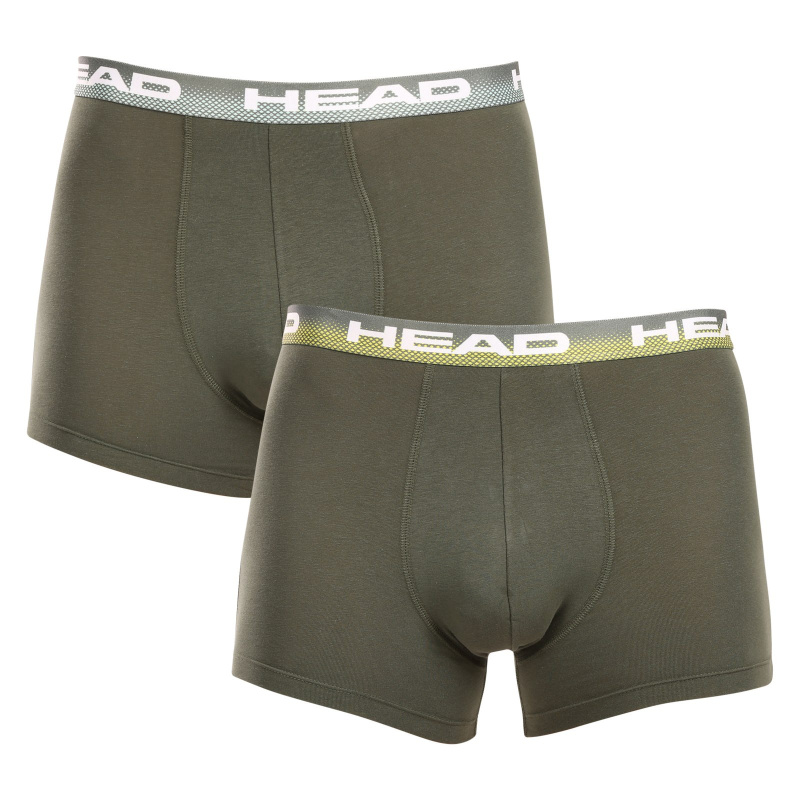2PACK pánské boxerky HEAD zelené (701226183 001) M, trenky / trenýrky