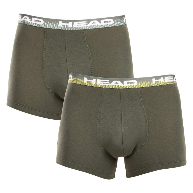 2PACK pánské boxerky HEAD zelené (701226183 001) L, trenky / trenýrky