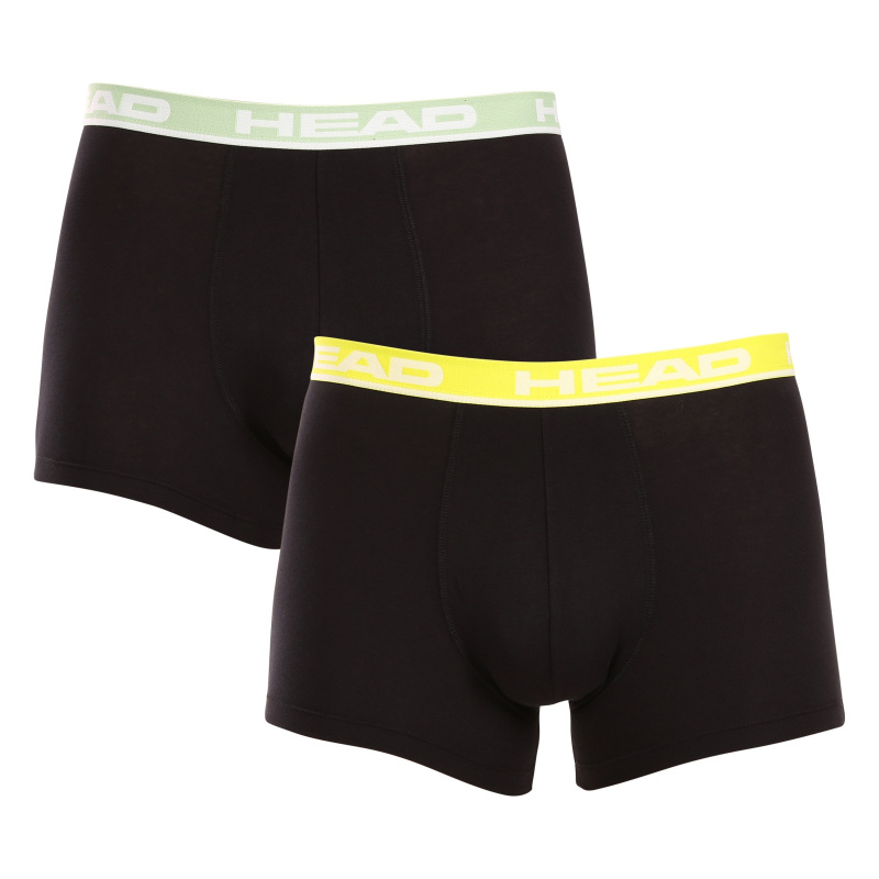 2PACK pánské boxerky HEAD černé (701202741 023) L, trenky / trenýrky