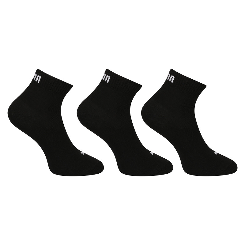3PACK ponožky Puma kotníkové černé (701230337 200) XL