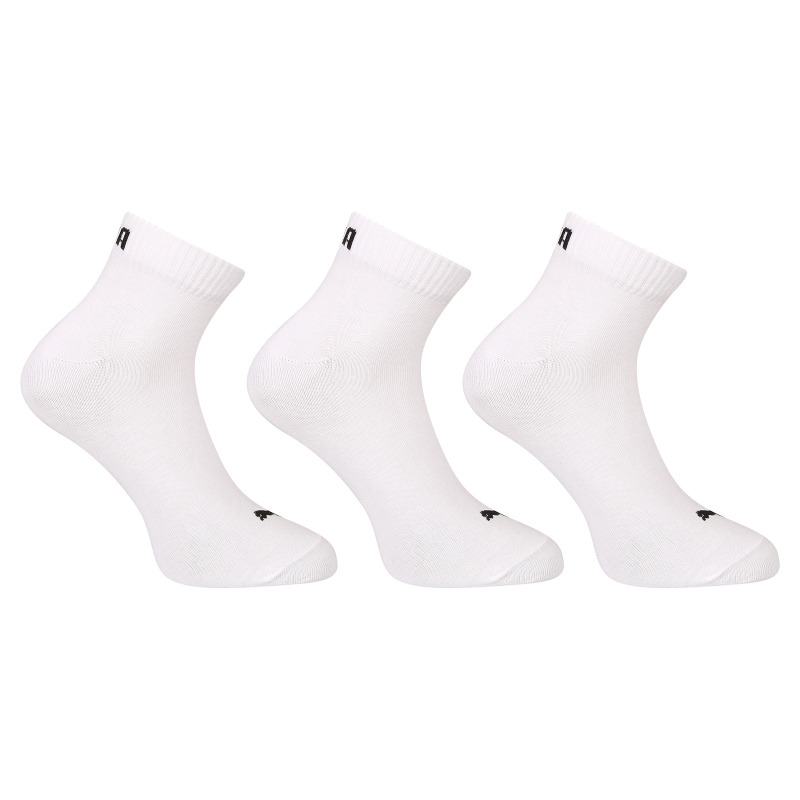 3PACK ponožky Puma kotníkové bílé (701230337 300) XL