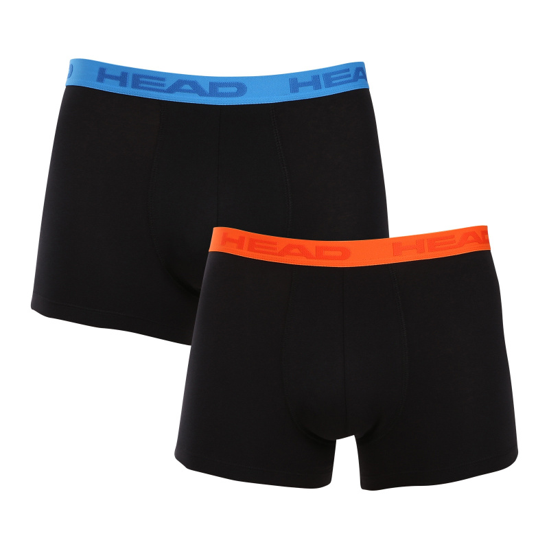 2PACK pánské boxerky HEAD černé (701229007 001) L, trenky / trenýrky