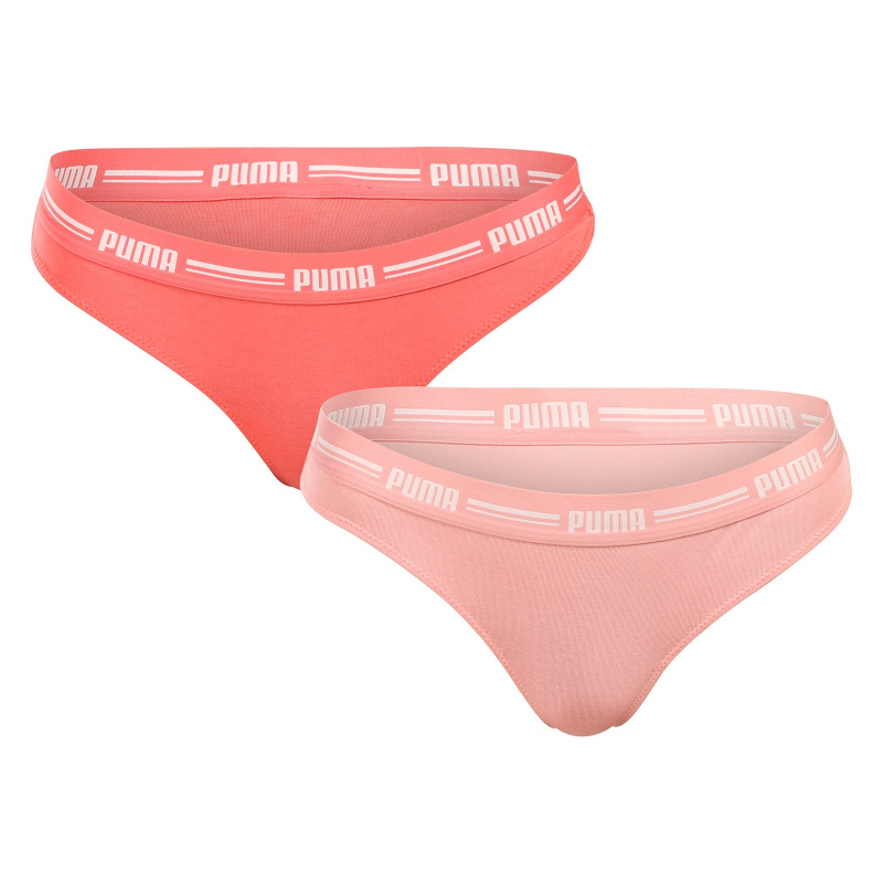 2PACK dámská tanga Puma růžová (603034001 025) XL