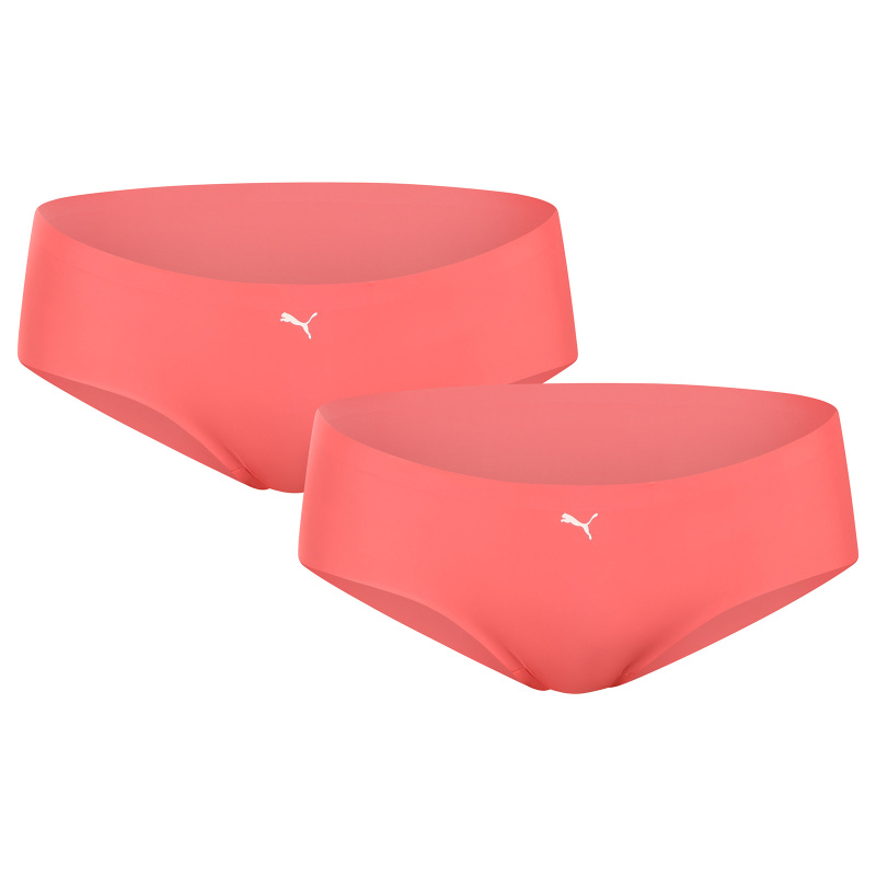 2PACK dámské kalhotky Puma bezešvé červené (100001012 022) XL