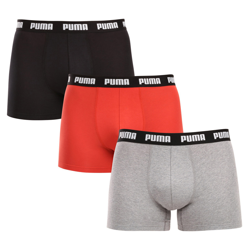 3PACK pánské boxerky Puma vícebarevné (701226820 011) L, trenky / trenýrky