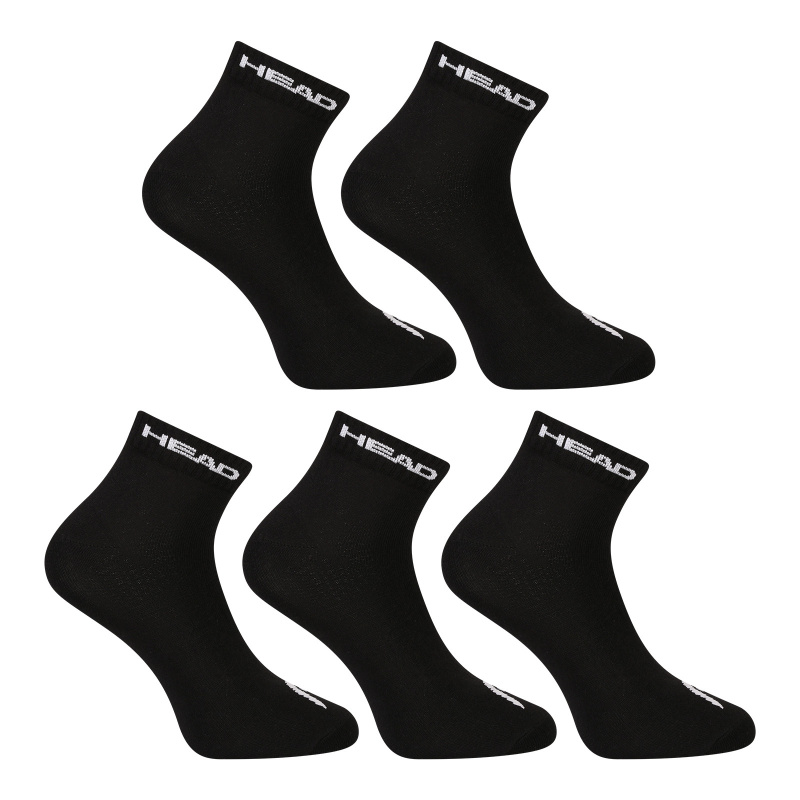 5PACK ponožky HEAD nízké černé (701232769 001) M
