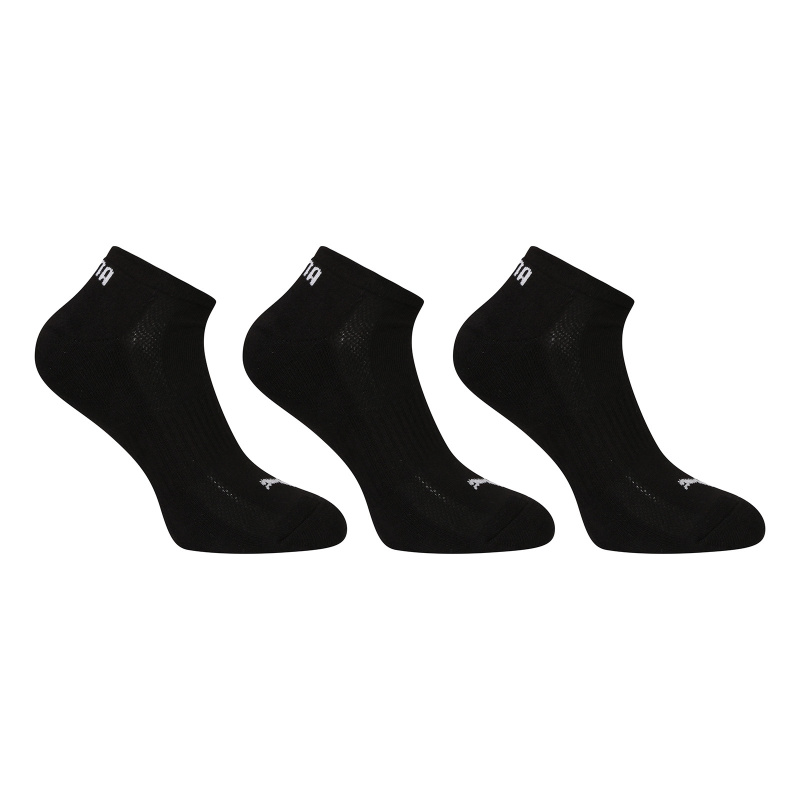 3PACK ponožky Puma nízké černé (701231276 001) S