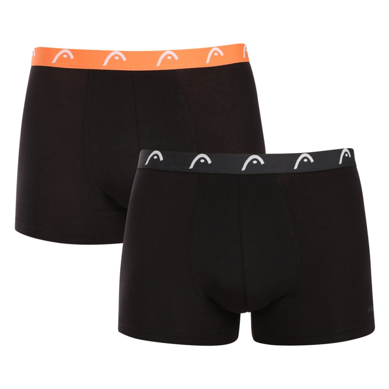 2PACK pánské boxerky HEAD černé (701232015 001) L, trenky / trenýrky