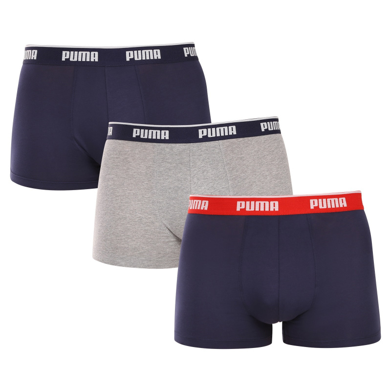 3PACK pánské boxerky Puma vícebarevné (701234187 005) XXL, trenky / trenýrky