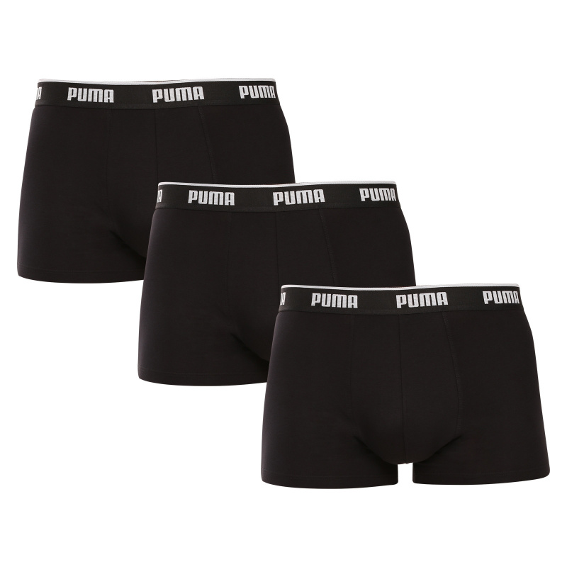 3PACK pánské boxerky Puma černé (701234187 001) M, trenky / trenýrky