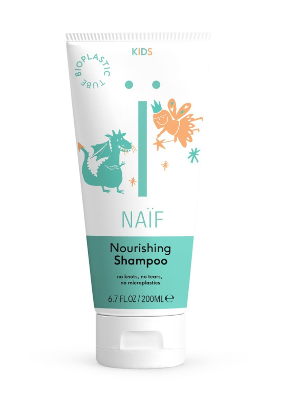 Naif Kids Nourishing Shampoo dětský šampon pro snadné rozčesání vlasů pro děti 200 ml