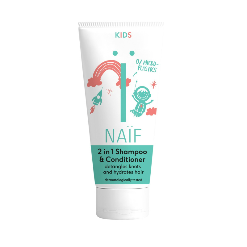 Naif Kids Shampoo & Conditioner šampon a kondicionér 2 v 1 pro děti 200 ml