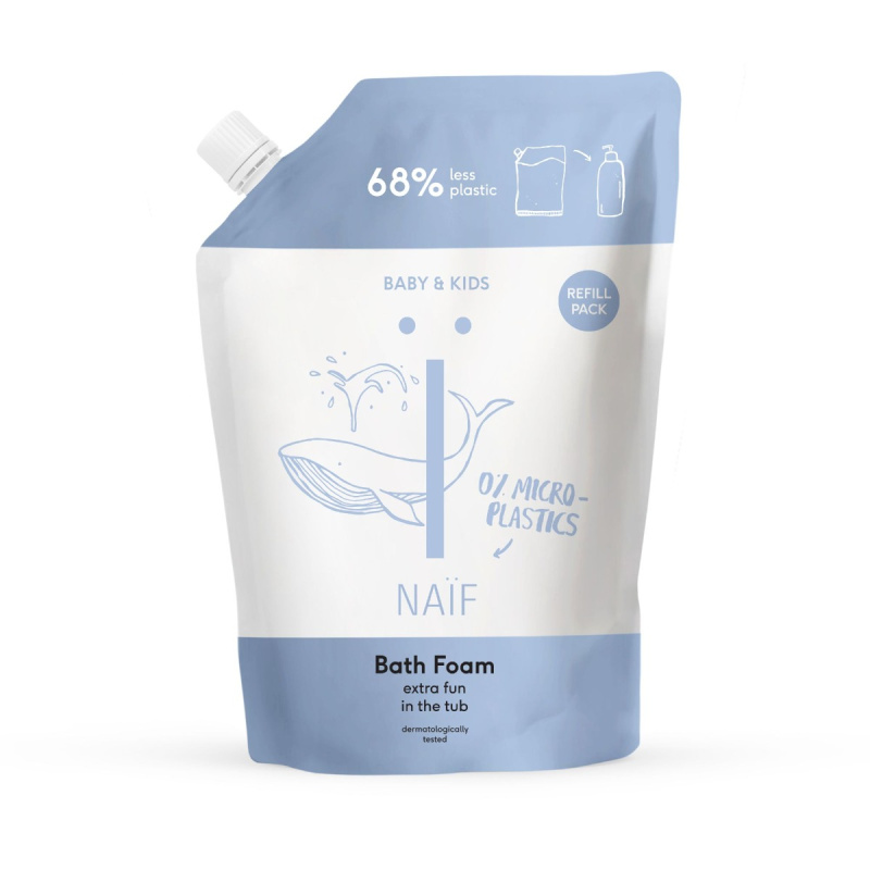 Naif Baby & Kids Bath Foam relaxační pěna do koupele náhradní náplň 500 ml