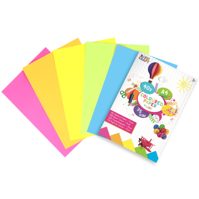 sada barevných papírů neon A4