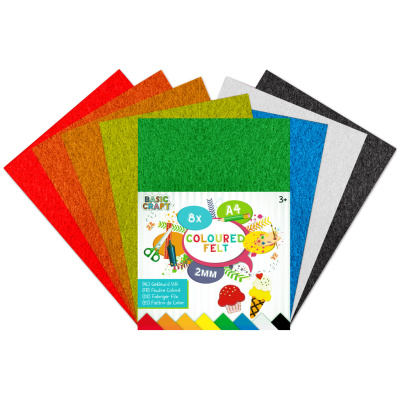 sada barevných papírů plstěné A4