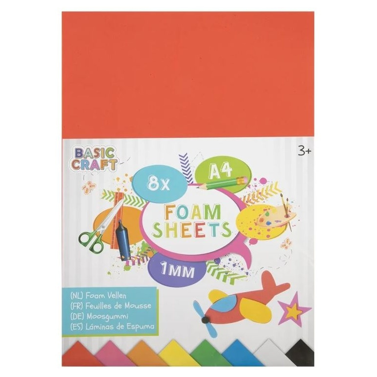 Sada barevných papírů pěnové A4