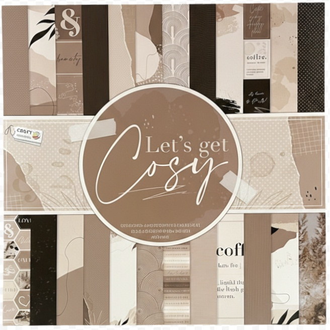 Sada oboustranných papírů 30,5×30,5cm Let´s get Cosy
