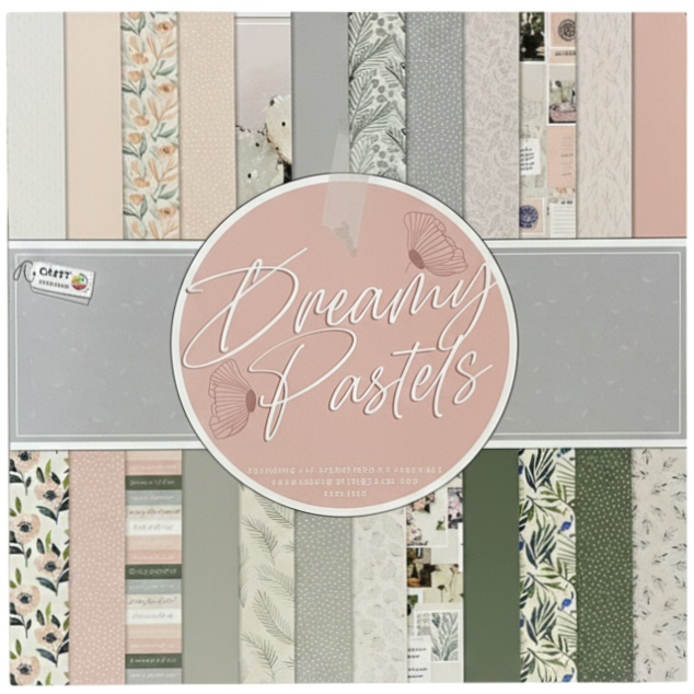 Sada oboustranných papírů 30,5×30,5cm Dreamy Dastels