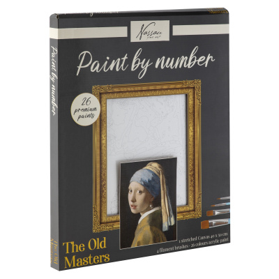 Malování podle čísel na plátno Dívka s perlou