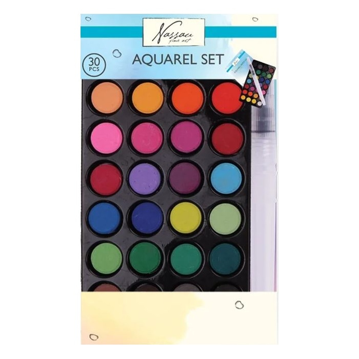 Akvarelové barvy sada 28 barev + příslušenství