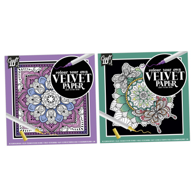 Davona Omalovánky sametové různé vzory (5ks)