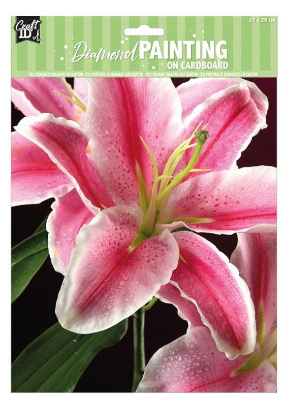 GRAFIX Diamantové malování na kartonu Lilie 21x29cm