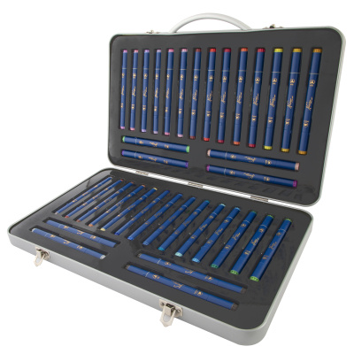 Nassau Oboustranné fixy v kovovém kufříku 36 ks