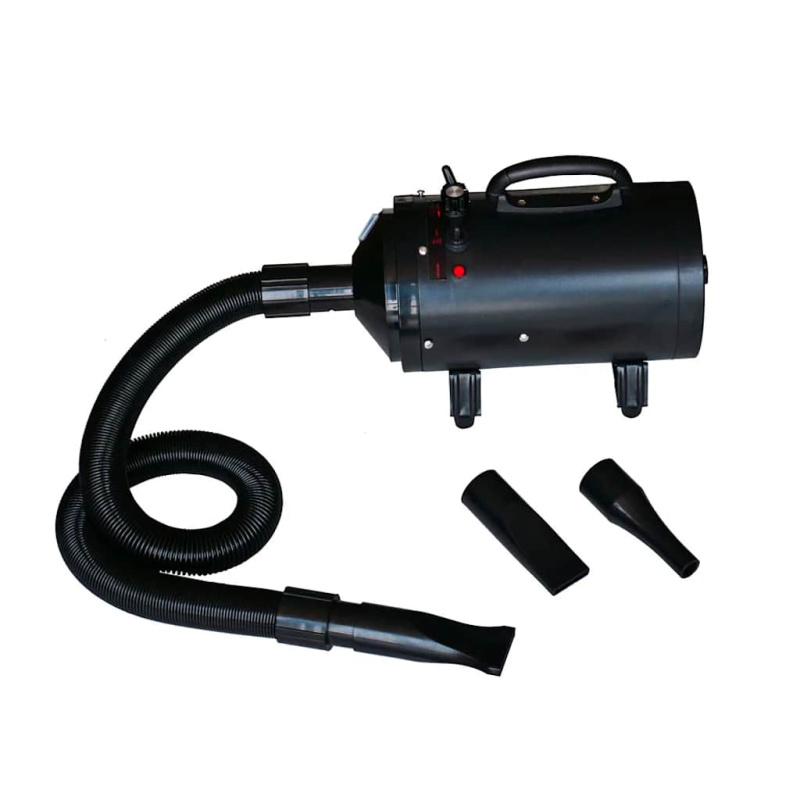 Vysoušeč Srsti Pro Psy Se 3 Nástavci Černý 2 400 W - Dvojitý motor
