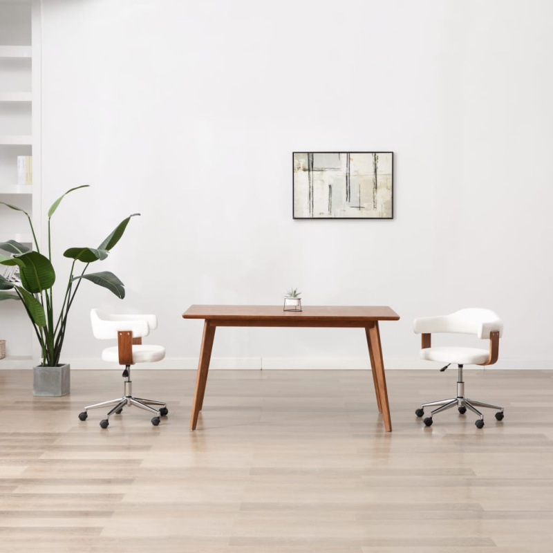 vidaXL Otočné jídelní židle 4 ks taupe textil