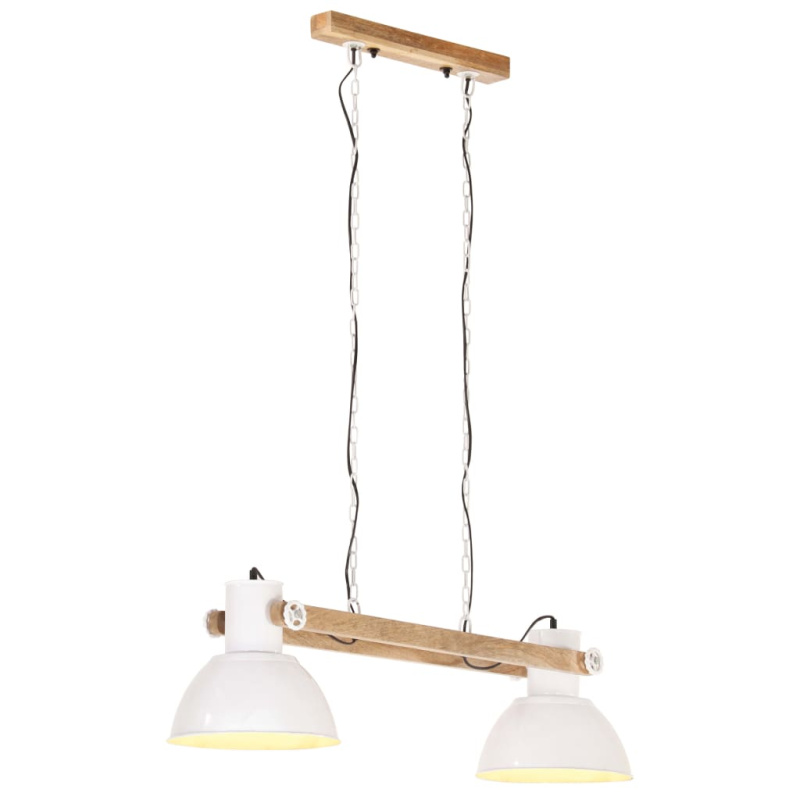 Industriální Závěsné Svítidlo 25 W Bílé 109 Cm E27 - Stříbrná