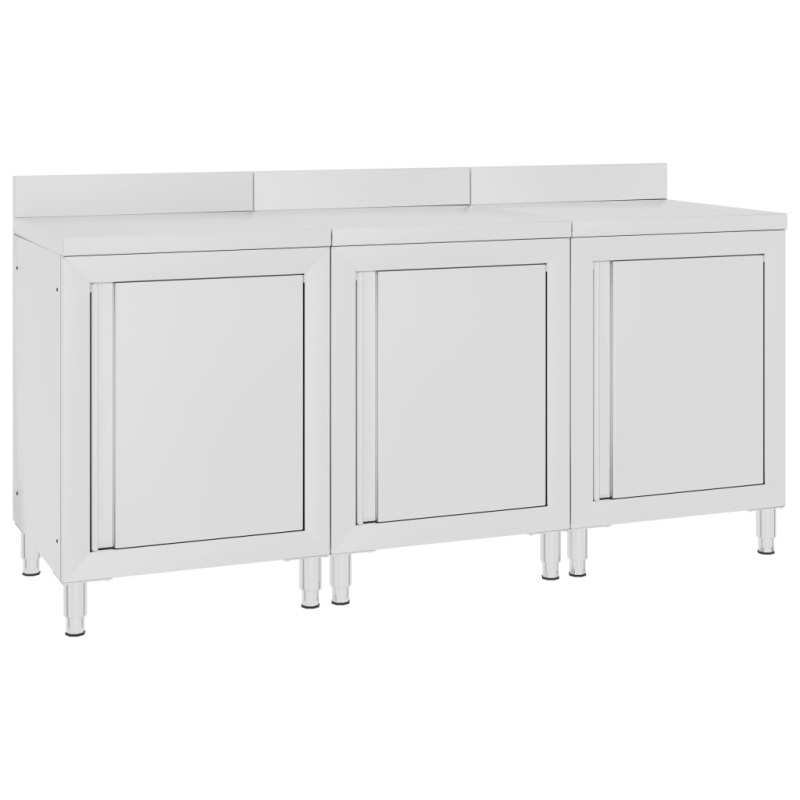 Gastro Pracovní Stůl Se Skříňkou Nerezová Ocel - 60 x 60 x 96 cm