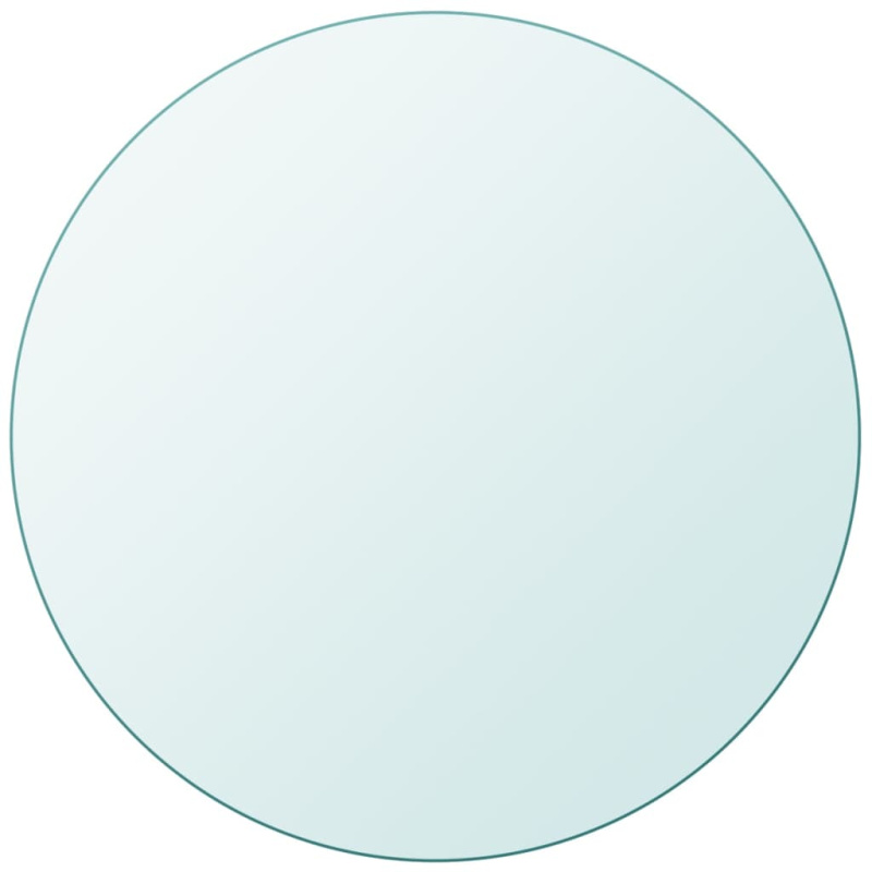 Stolní Deska Z Tvrzeného Skla - Černobílý / Ø 40 cm