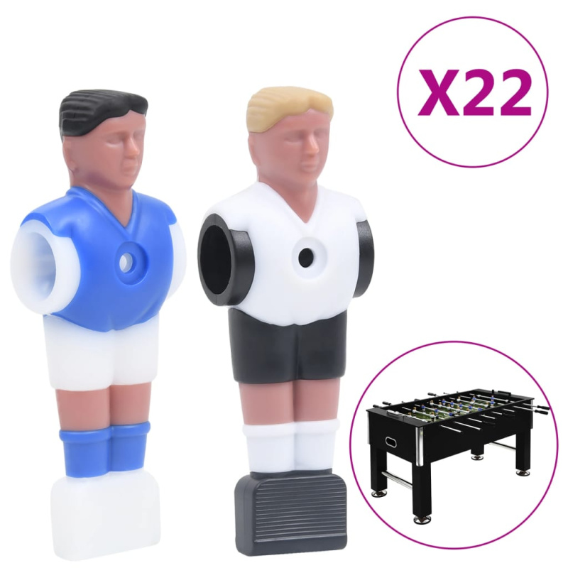 Figurky Hráčů Pro Stolní Fotbal Pro 15,9Mm Tyč 22 Ks