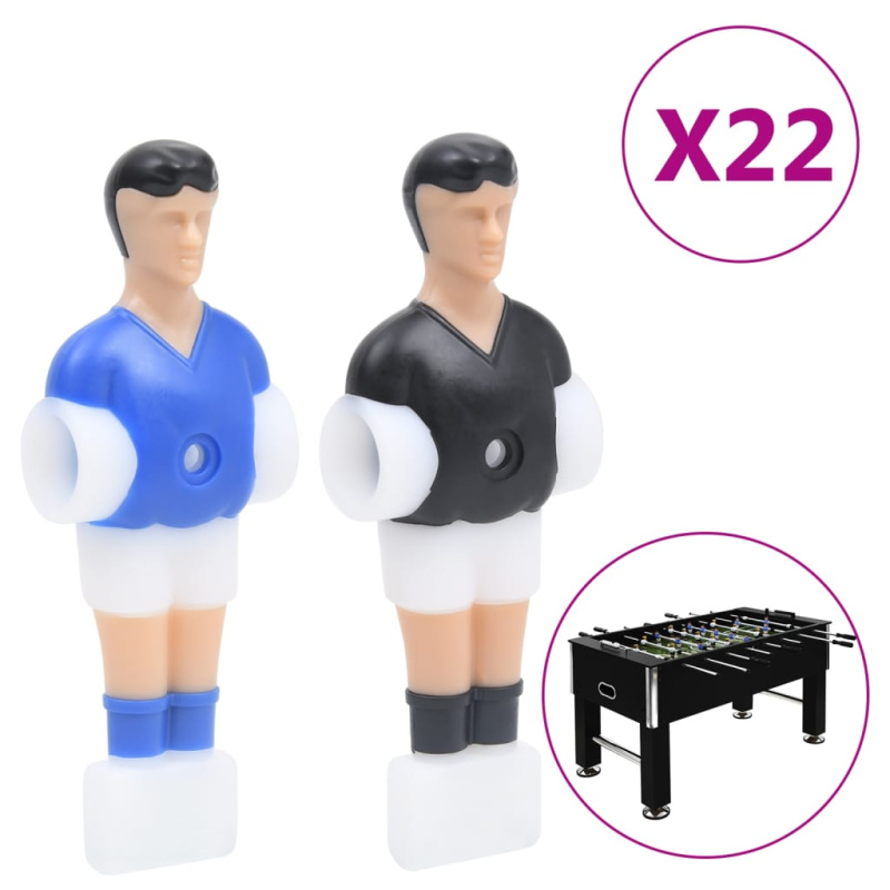 Figurky Hráčů Pro Stolní Fotbal Pro 12,7Mm Tyč 22 Ks