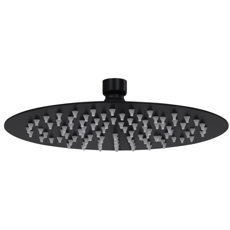 Dešťová Sprchová Hlavice Nerezová Ocel 20 Cm Kulatá Černá Černá - Kruh / ? 30 cm