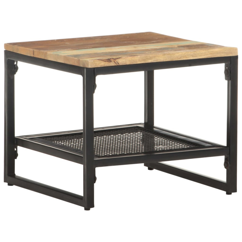 Odkládací Stolek 40 X 40 X 35 Cm - masivní recyklované dřevo