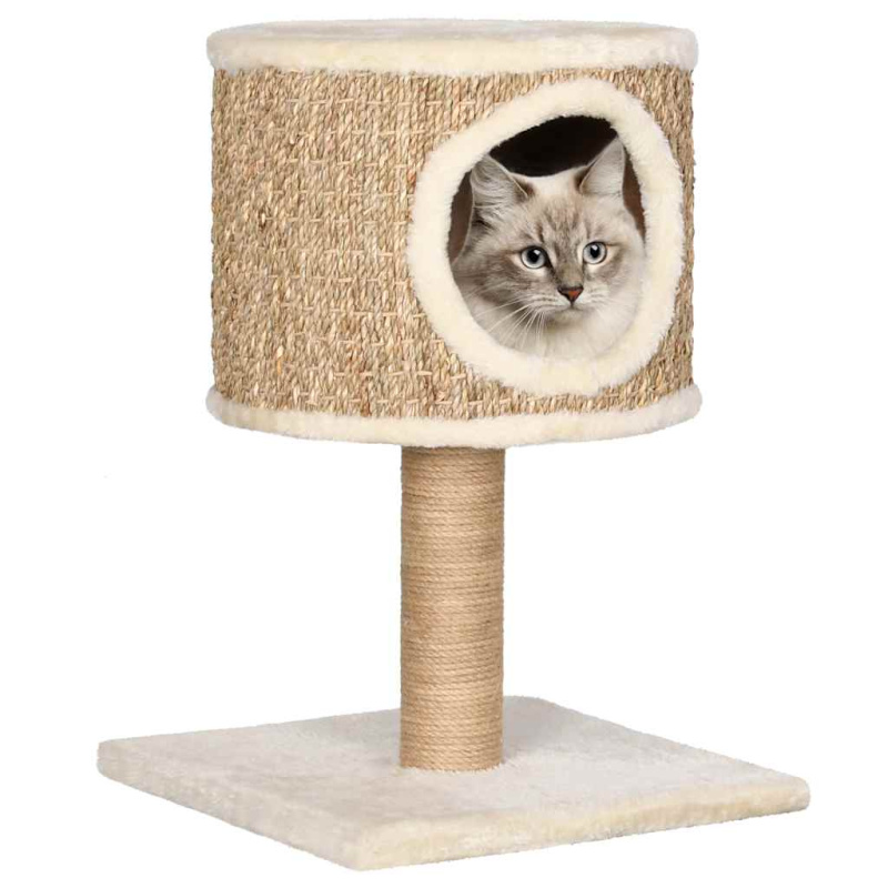 Kočičí Strom S Domečkem A Sisalovým Sloupkem 52 Cm Mořská Tráva