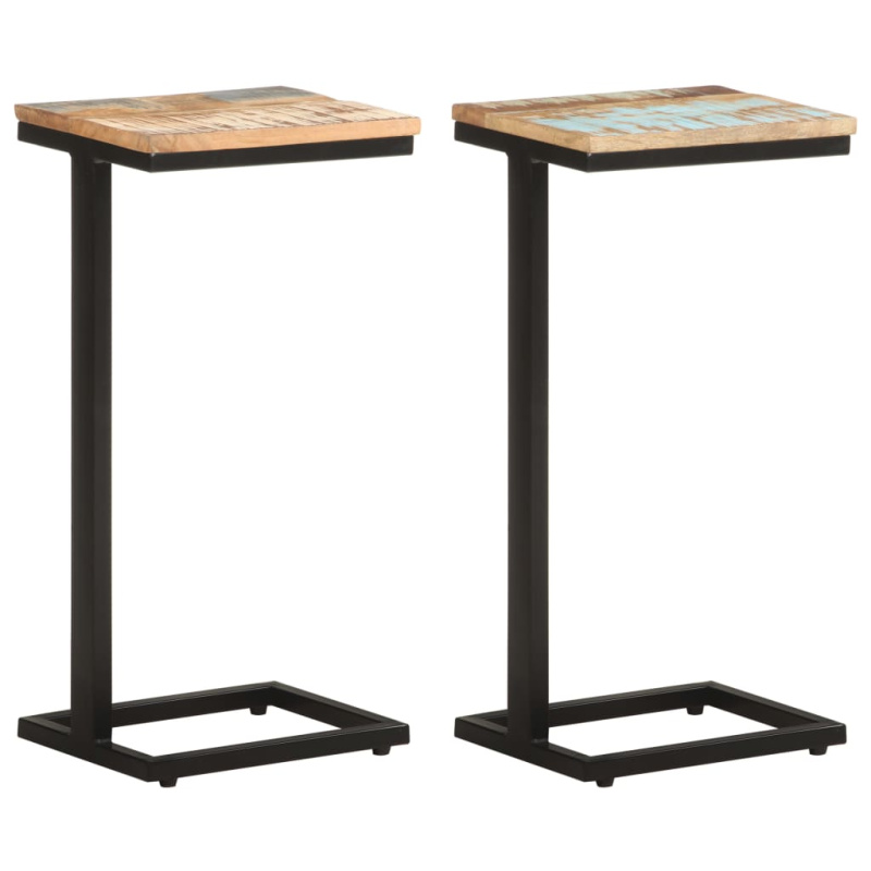 Odkládací Stolky 2Ks 31,5X24,5X64,5Cm - masivní akáciové dřevo