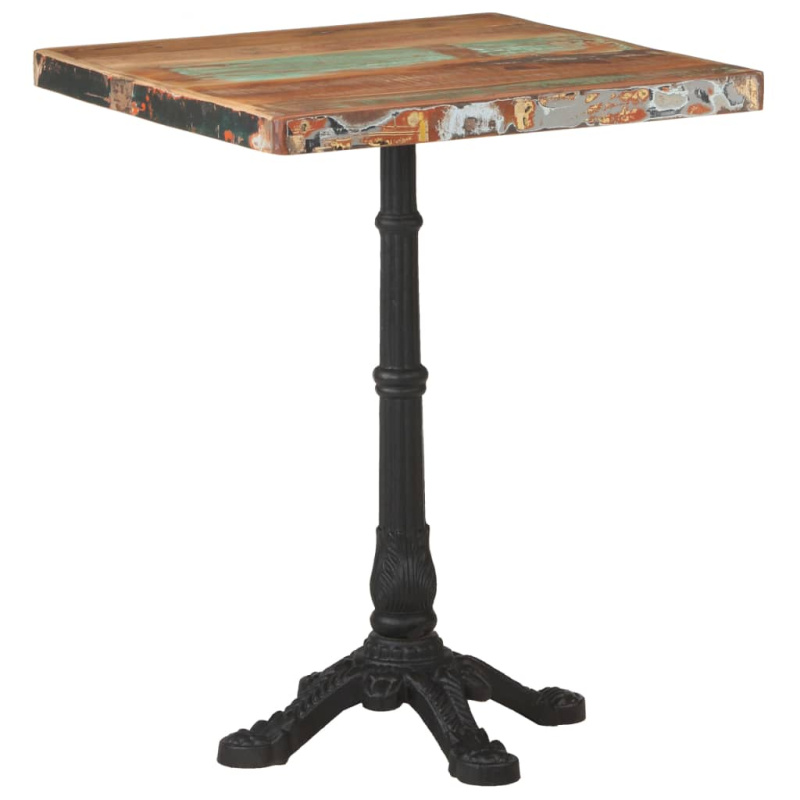 Balkonový Stolek 60 X 60 X 76 Cm - masivní akáciové dřevo / Kruh / 4 legs