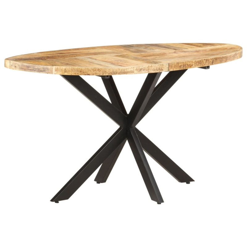 Jídelní stůl kulatý 100 x 100 x 75 cm masivní recyklované dřevo